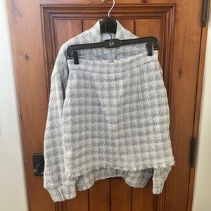 IRO tweed jacket and skirt set